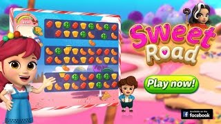 Sweet Road - MATCH 3! first play video game review! screenshot 5