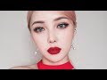 BOLD RED LIP MAKEUP💋 (With sub) 볼드 레드 립 메이크업