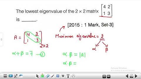 Gate Mechanical Previous year solved paper | Linear algebra mathematics| #eigenvalue #eigenvector |