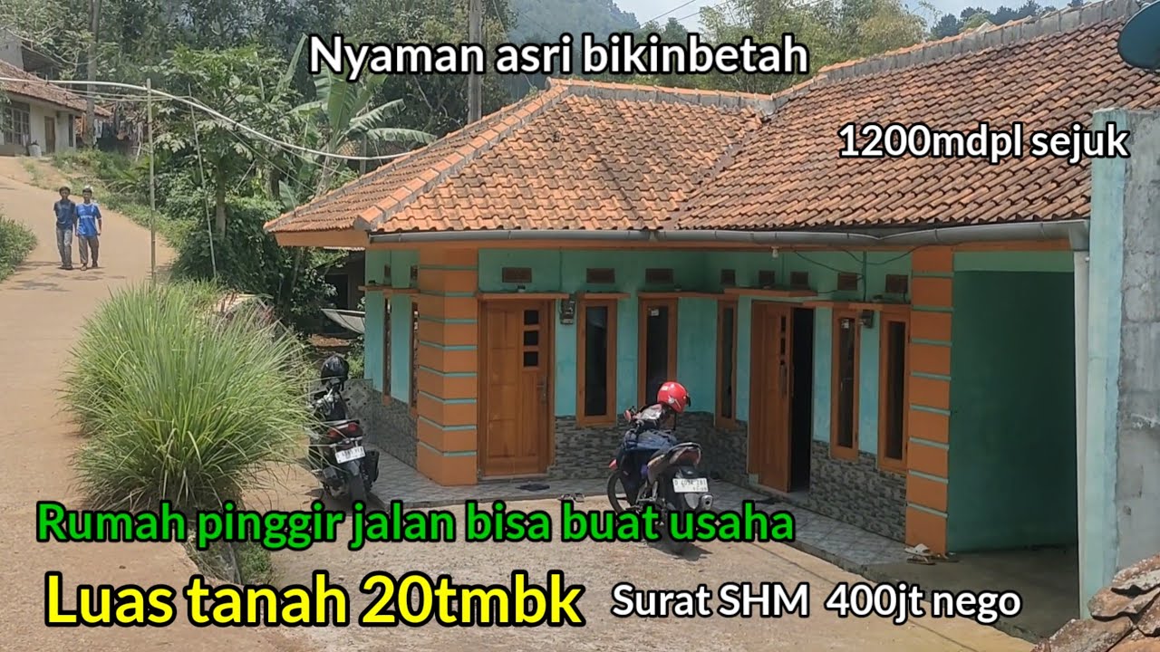 Di jual!! Rumah Bagus Pinggir jalan Bisa untuk Usaha Luas Tanah 20tmbk harga 400jt nego