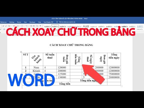 #1 Cách xoay chữ trong bảng Word | cách xoay chữ trong bảng word 2010, 2013, 2016, 2019 Mới Nhất