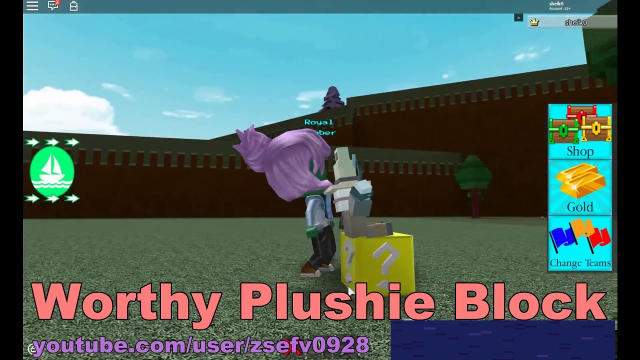 Build A Boat For Treasure Worthy Plushie Block A Plushie Was Hidden In The Game 02 - tutorial how to unlock new plushie build a boat roblox