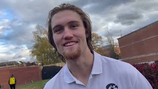 Jackson Stratton on Iowa football's road win vs. Maryland