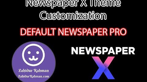 How to customize Footer in newspaper X theme । Part 06 । Default newspaper pro । mdzahidurbd