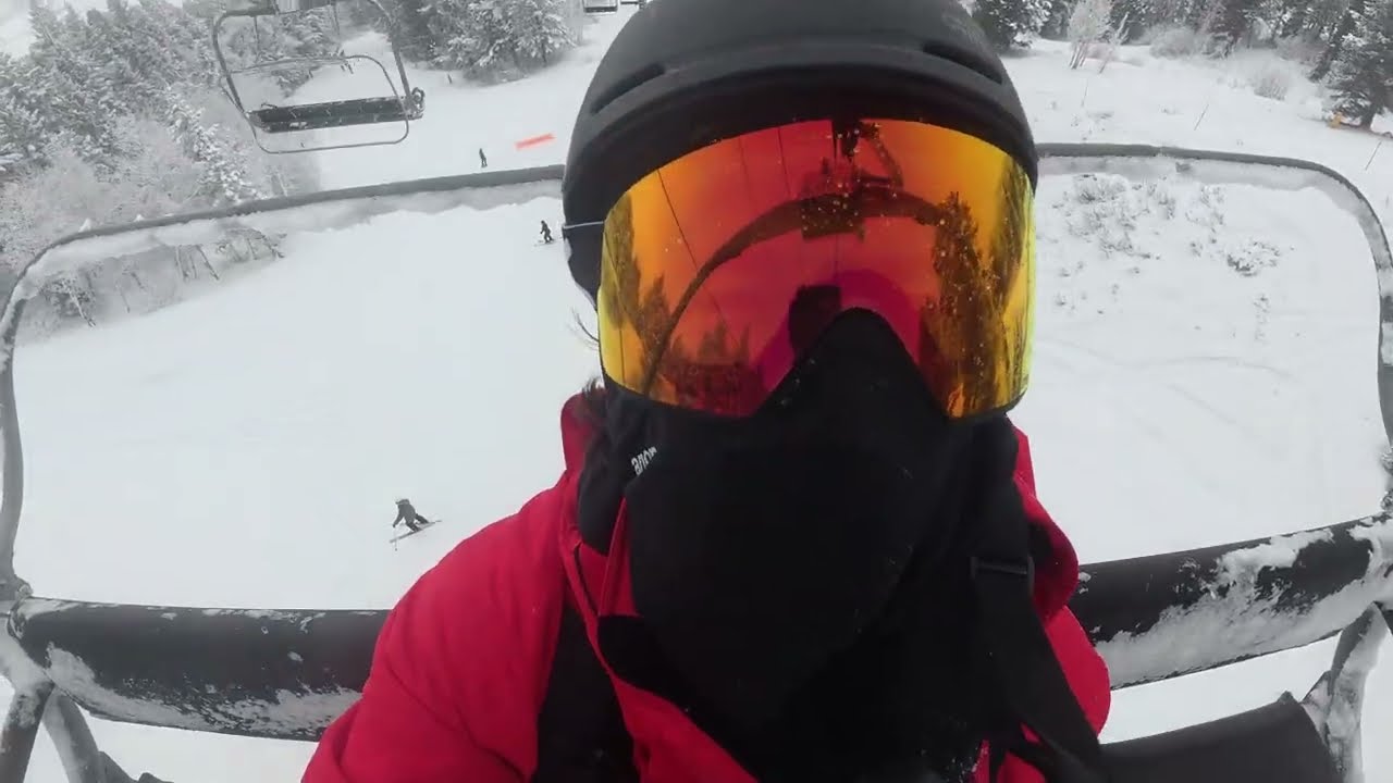 Tough first day back on the skis