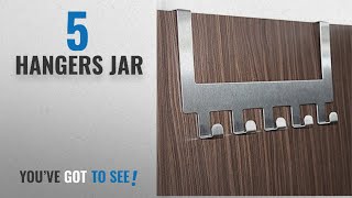 Top 10 Hangers Jar [2018]: HOME CUBE® Adhesive 5 Stainless Steel Door Hook Organiser / Wall Hook ...