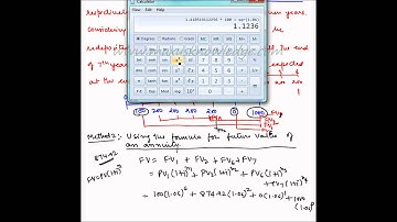 Future value of an uneven cash flow - Example 1