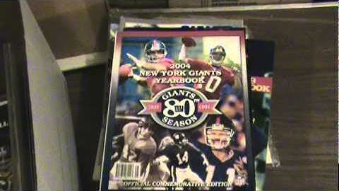 Box # 40 (Video 1 of 2 for box #40)- NYGiantsMuseum.com -- Paper - Library
