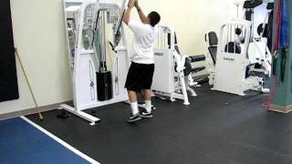 Pulley Split lunge Chops