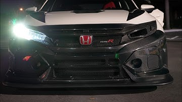 Honda Civic Type R Bumper and Splitter Install - triple seven.
