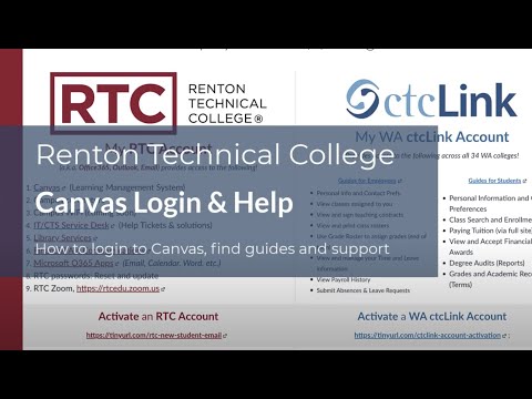 RTC Canvas Login Steps & Help