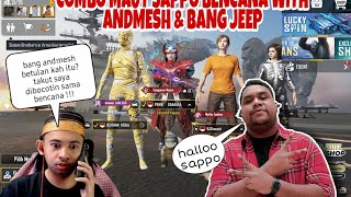 REAKSI LUCU SAPPO-UP GAMING MABAR SAMA ANDMESH & JEEP!!SAPPO TAKUT ANDMESH DIBACOTIN SAMA BENCANA!!!