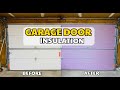 How to insulate your garage door no glue installation  diy