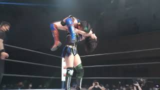 Japanese women wrestlers bent in brutal submission holds