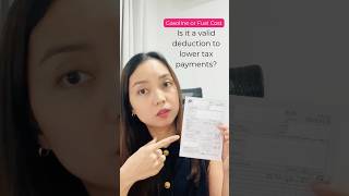 Gasoline or Fuel Cost: Is it a valid deduction to lower tax payments?