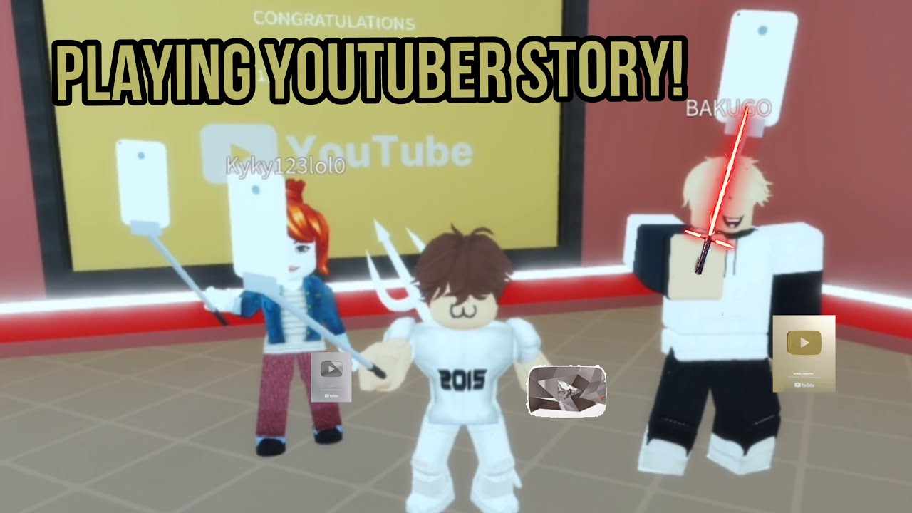 Roblox YouTuber Story! Ep 1 - YouTube