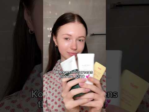 Korean sunscreens that