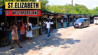 TOUR OF CRAWFORD ST.ELIZABETH TO WESTMORELAND BORDER #JAMAICA