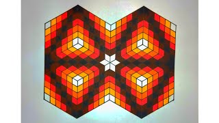 Amazing Geometric Pattern || Hexagonal Geometric Pattern || Simple Geometric design ||