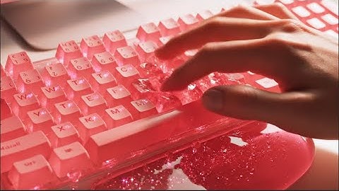 “Satisfying Transparent Keyboard Typing | Fruit Jelly Aesthetic”
