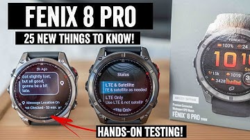 Garmin Fenix 8 Pro/MicroLED Hands-On Testing: 25 Things You Need to Know!