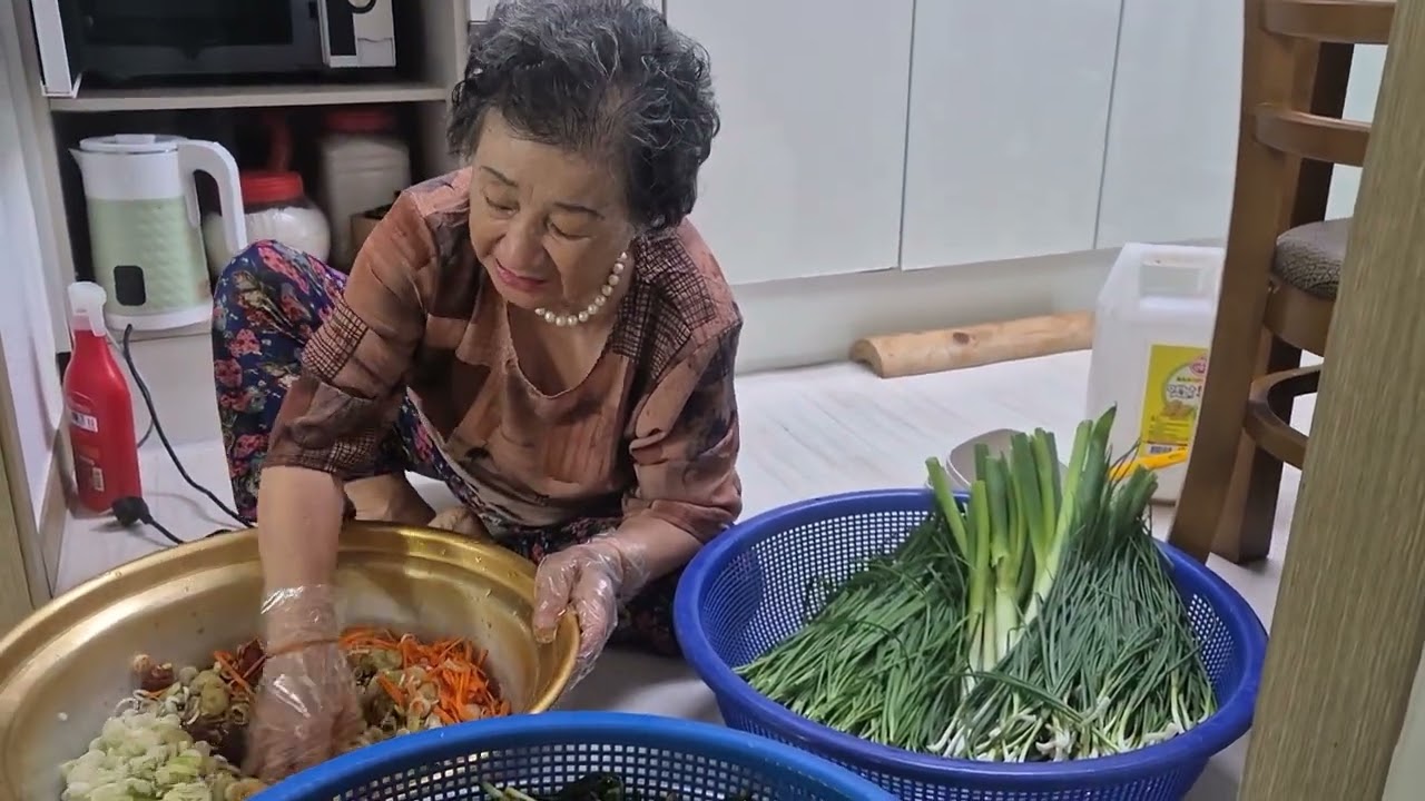 80살시골엄마  옛날 엄마의반찬 꼬들빼기김치 레시피