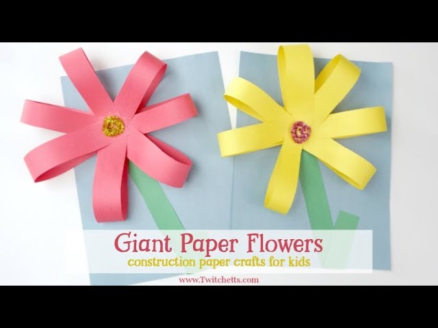 How to make a simple paper sunflower - Twitchetts