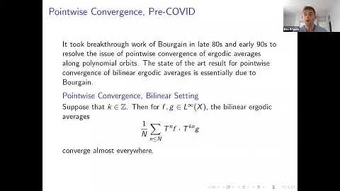 Ben Krause (KCL): Pointwise Ergodic Theorems for Non-Conventional Bilinear Polynomial Averages