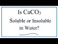 Calcium Carbonate Solubility Concepts
