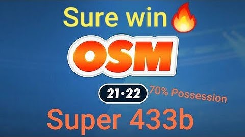 OSM:Super 433(b) Sure winnn!!!!!
