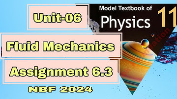Assignment 6.3 Chapter 6 class 11 physics nbf | Physics class 11 chapter 6 assignments