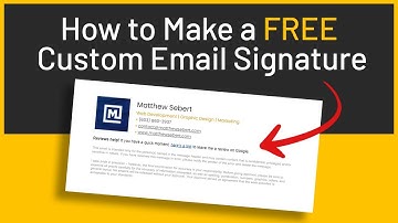 How to Make a FREE Custom Email Signature Using Google Docs