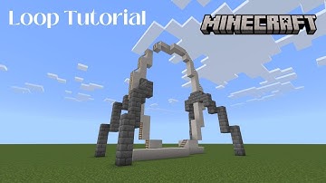 Minecraft How to build: A rollercoaster loop