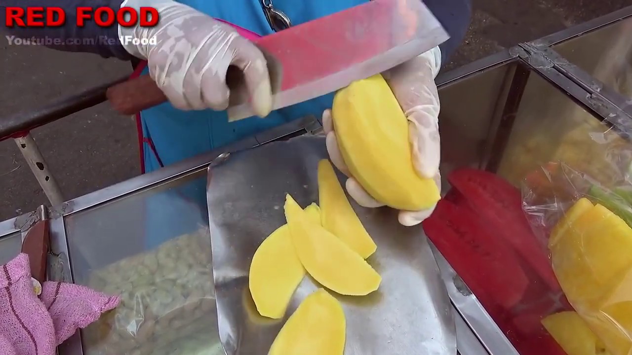 6 AMAZING FRUITS CUTTING STREET FOOD YouTube