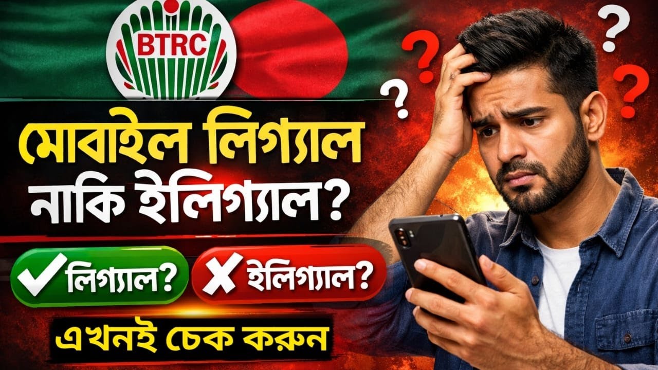 আপনার ফোন বৈধ না অবৈধ কিভাবে চেক করবেন || btrc mobile phone ...