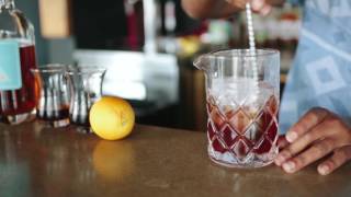 Cardinal Spirits Spiced Rum Negroni recipe
