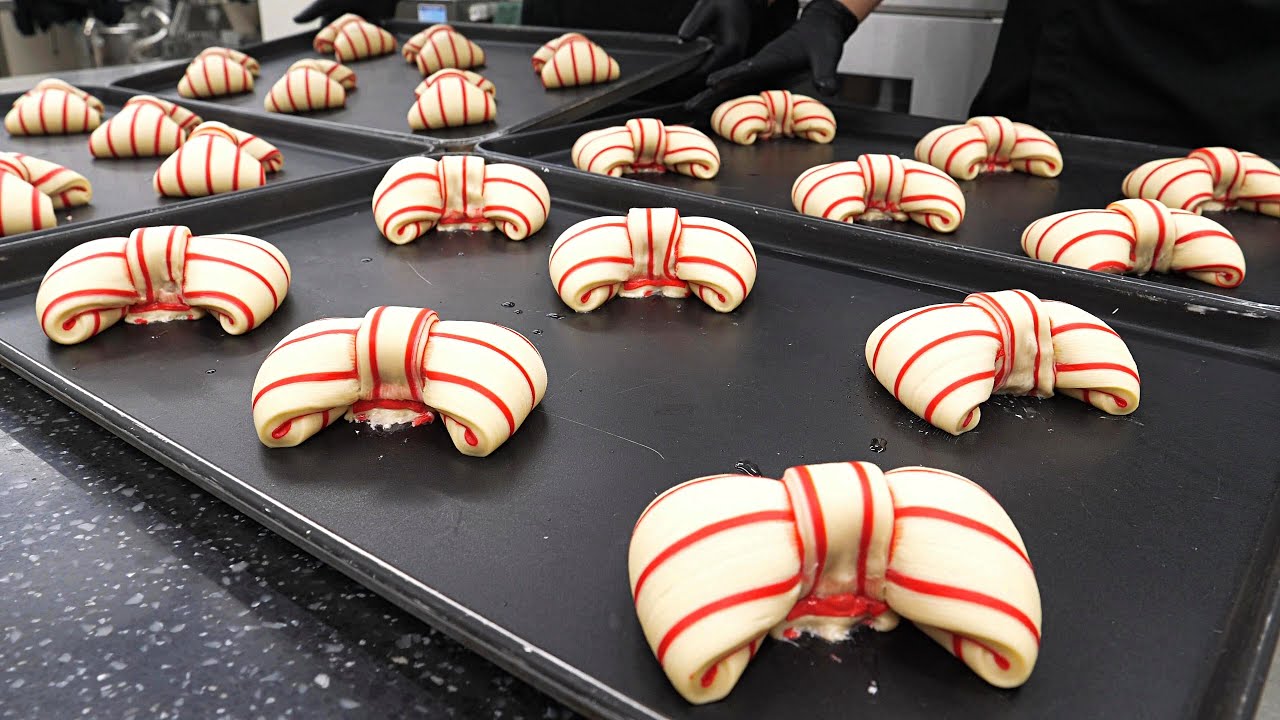 Шеф-повар, удостоенный 3 звезд Мишлен!! Очень хрустящий яблочный круассан / Корейская уличная еда