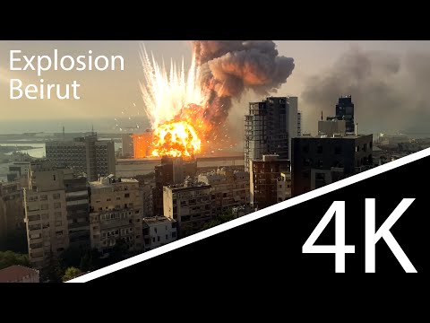 [4K] Взрыв в Бейруте / Explosion in Beirut