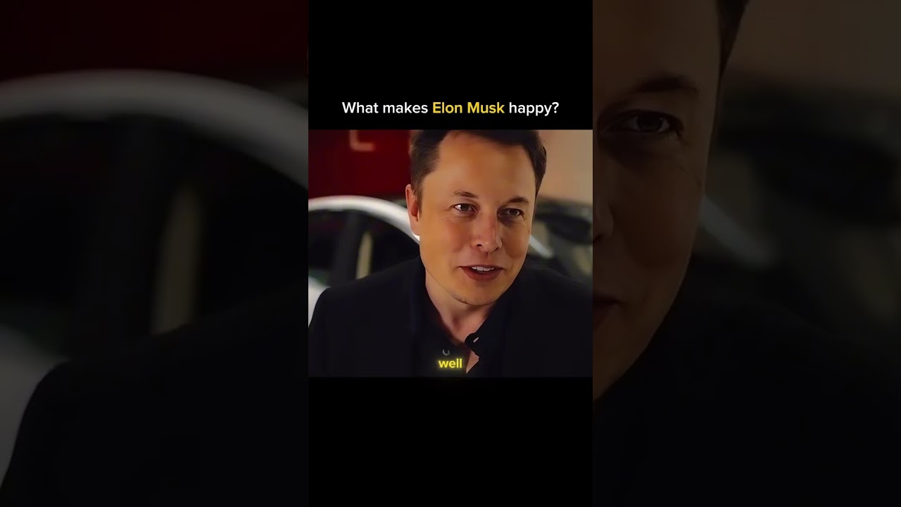 What makes Elon Musk Happy 