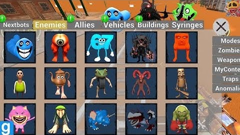 Nextbots in playground mod updated new hungry worm sea eater omnidroid new map nextbots chasing