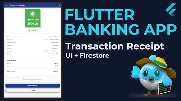 Build Professional Digital Payment Receipts in Flutter | Banking App Tutorial