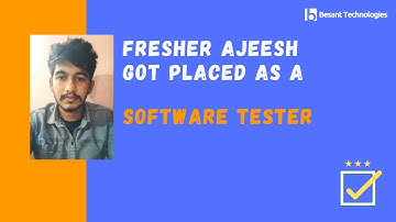 Besant Technologies BTM Reviews | Ajeesh Got Placed in Navita | Software Testing Course Bangalore