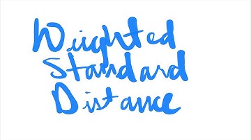 6.6 Weighted Standard Distance in R