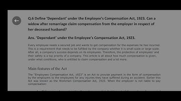 DU-SOL OBE B.Com Industrial Laws Exam Solutions Question No 6