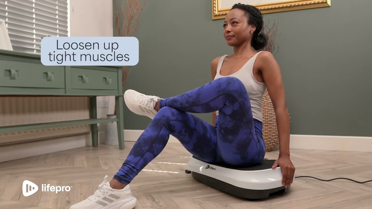 Lifepro Waver Mini Vibration Plate with Resistance Bands for Home Workout  Recovery