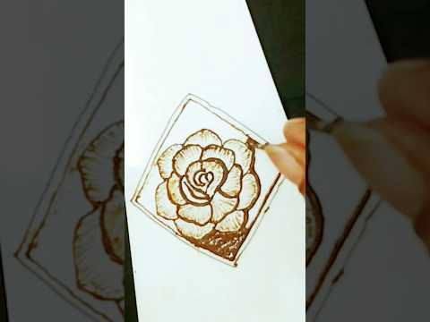how to draw flower tutorial step-by-step #design #shortsfeed #mehandi #viralshort #trendingsong