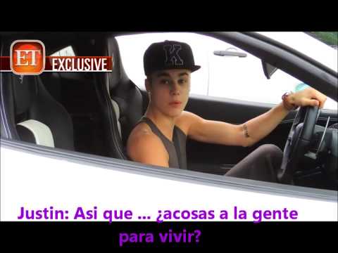 Justin Bieber detiene el tráfico y se enfrenta a Paparazzi en LA (TRADUCCIÓN ESPAÑOL) HD