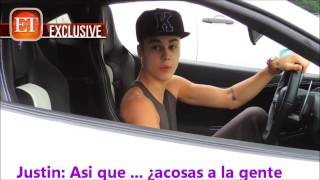 Justin Bieber detiene el tráfico y se enfrenta a Paparazzi en LA (TRADUCCIÓN ESPAÑOL) HD