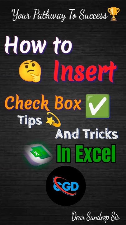 how-to-insert-check-box-in-excel-tips-and-tricks-exceltips