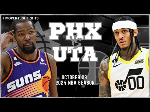 Phoenix Suns vs Utah Jazz Full Game Highlights | Oct 28 | 2024 NBA Season